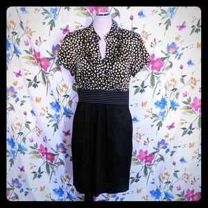 Maurice's short sleeve fitted dress black 13/14 XL